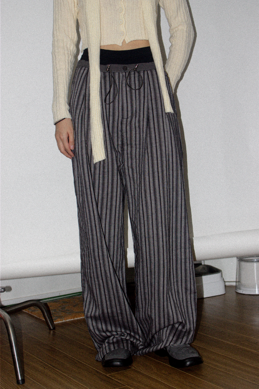 stripe string pants (3 color)