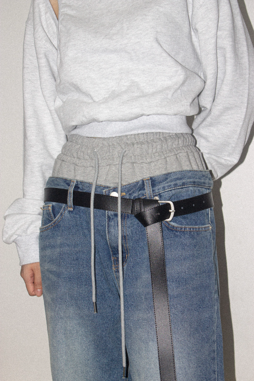 basic long belt (2 color)